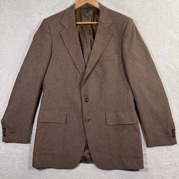 Levi's Other - VTG Levi's Mens 40L 2-Button Action Suit‎ Blazer/Jacket Sand Brown STA-PREST EUC